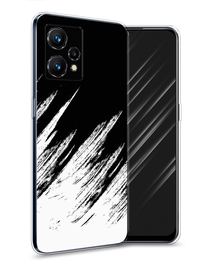 

Чехол Awog на Realme 9 "Черно белые брызги", Разноцветный, 257250-3