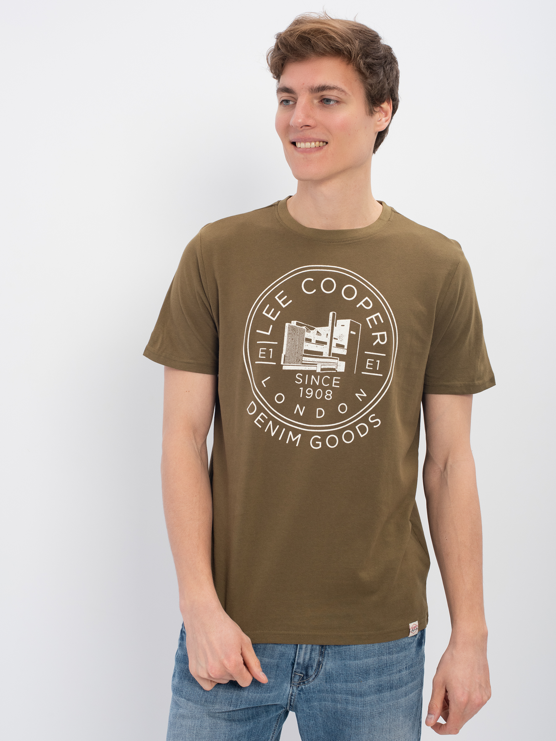 

Футболка мужская Lee cooper MT2A120477BS2LC2-DO коричневая XL, MT2A120477BS2LC2-DO
