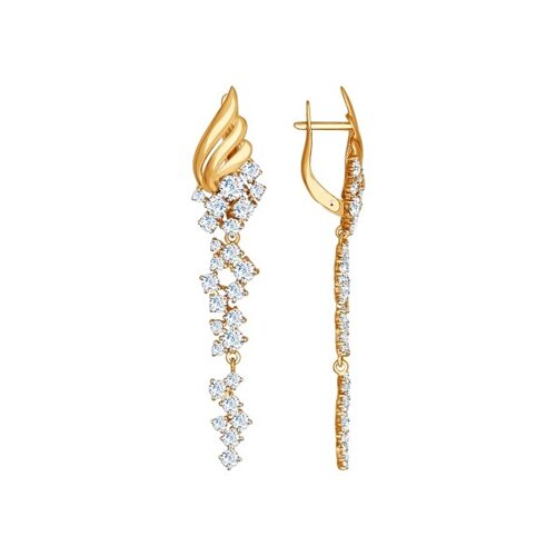 

Серьги из золота SOKOLOV 027426, фианит, 027426