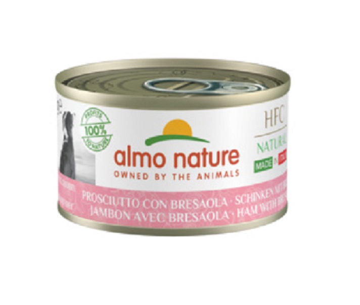 фото Влажный корм для собак almo nature итальянские рецепты с ветчиной и говядиной, 95г