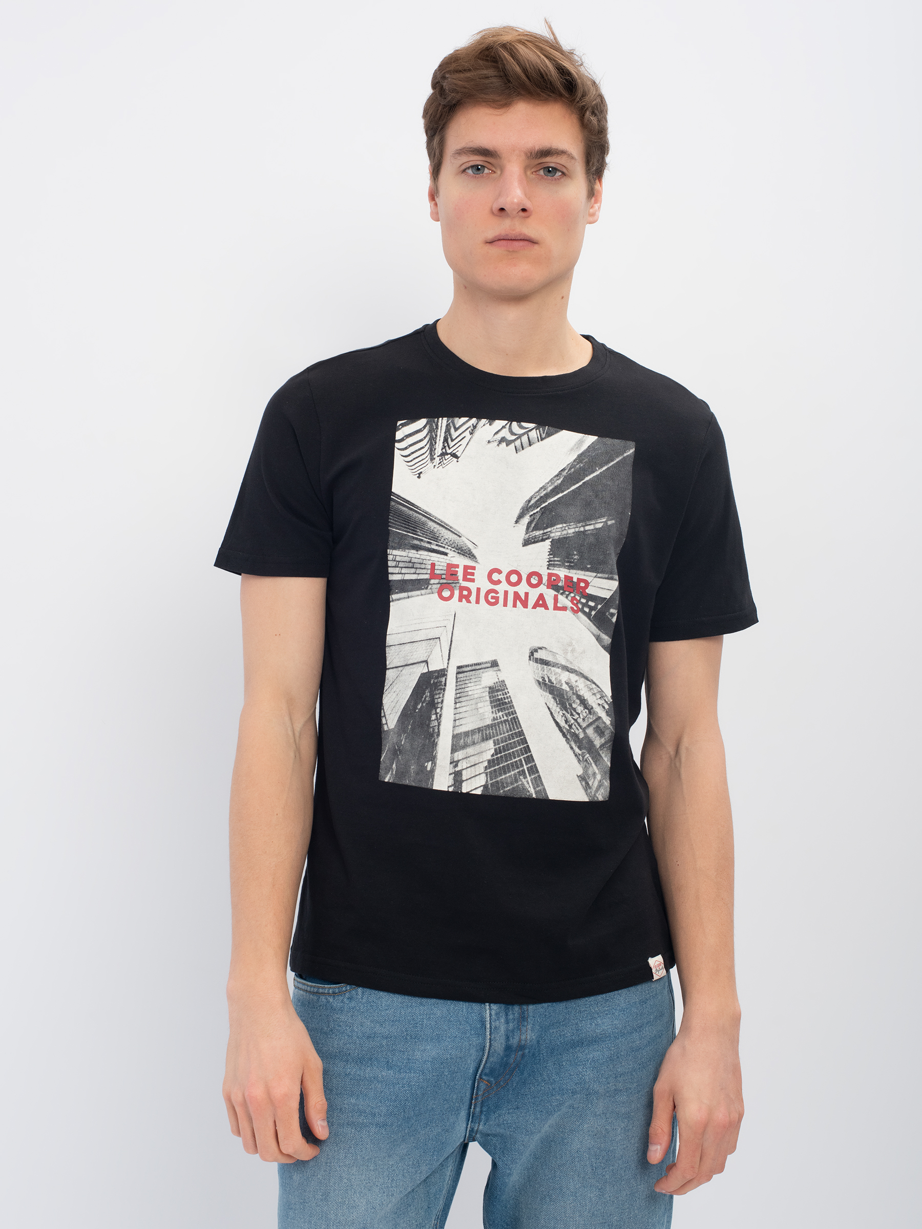 

Футболка мужская Lee cooper MT2A120479BS2LC-BLK черная L, MT2A120479BS2LC-BLK