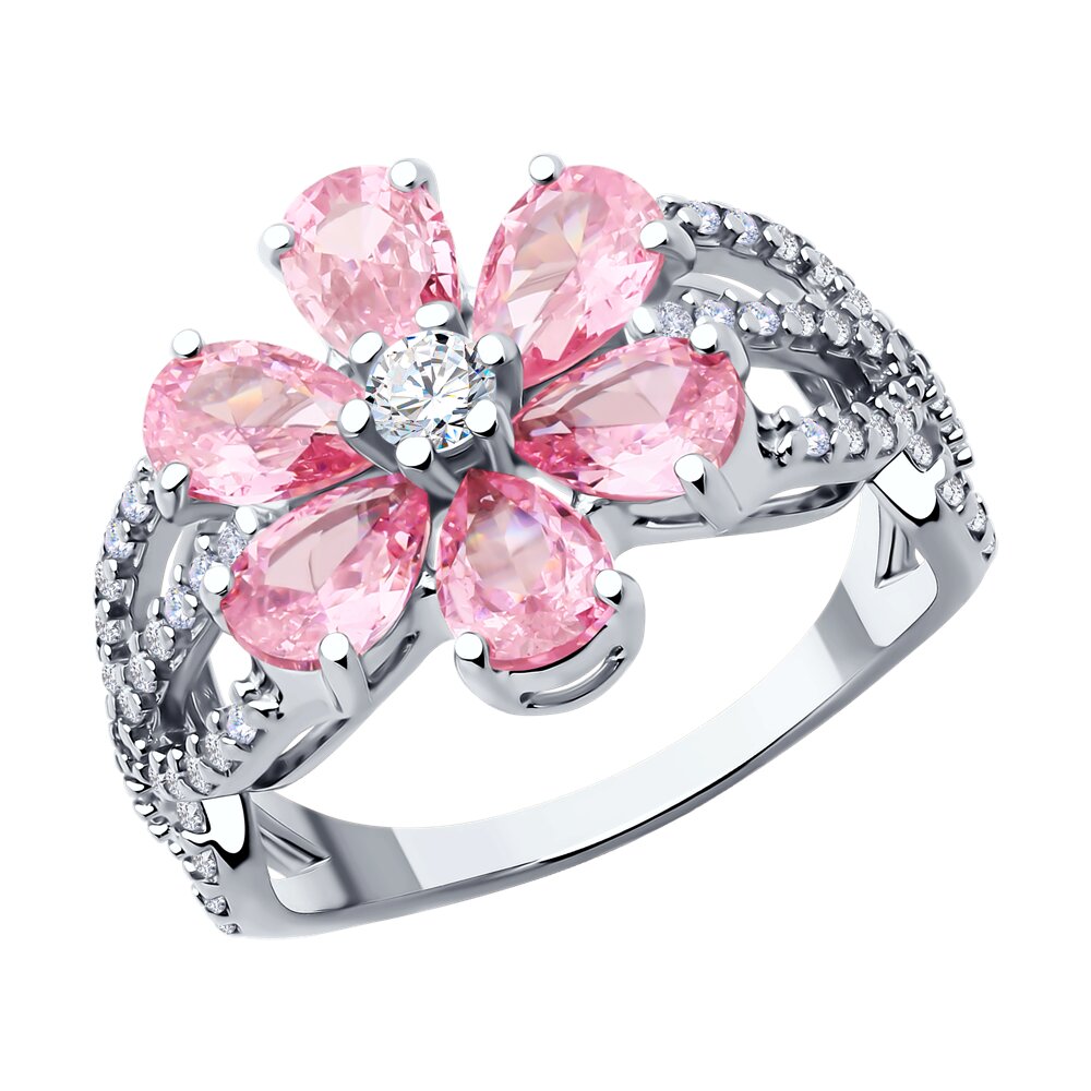 

Кольцо из серебра р. 17 SOKOLOV 94014224, фианит, 94014224