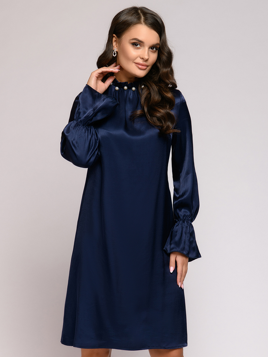 фото Платье женское 1001dress 0112001-01881 синее 40 ru