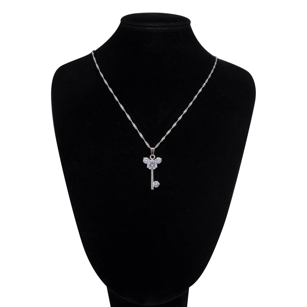 

Колье из бижутерного сплава 2,9х0,9 см OTOKODESIGN 11-55619, циркон, 11-55619