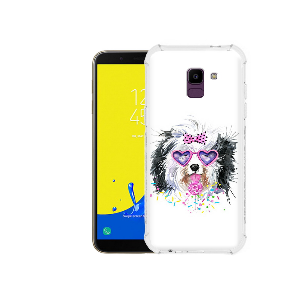 

Чехол MyPads Tocco для Samsung Galaxy J6 (2018) пушистик, Прозрачный, Tocco