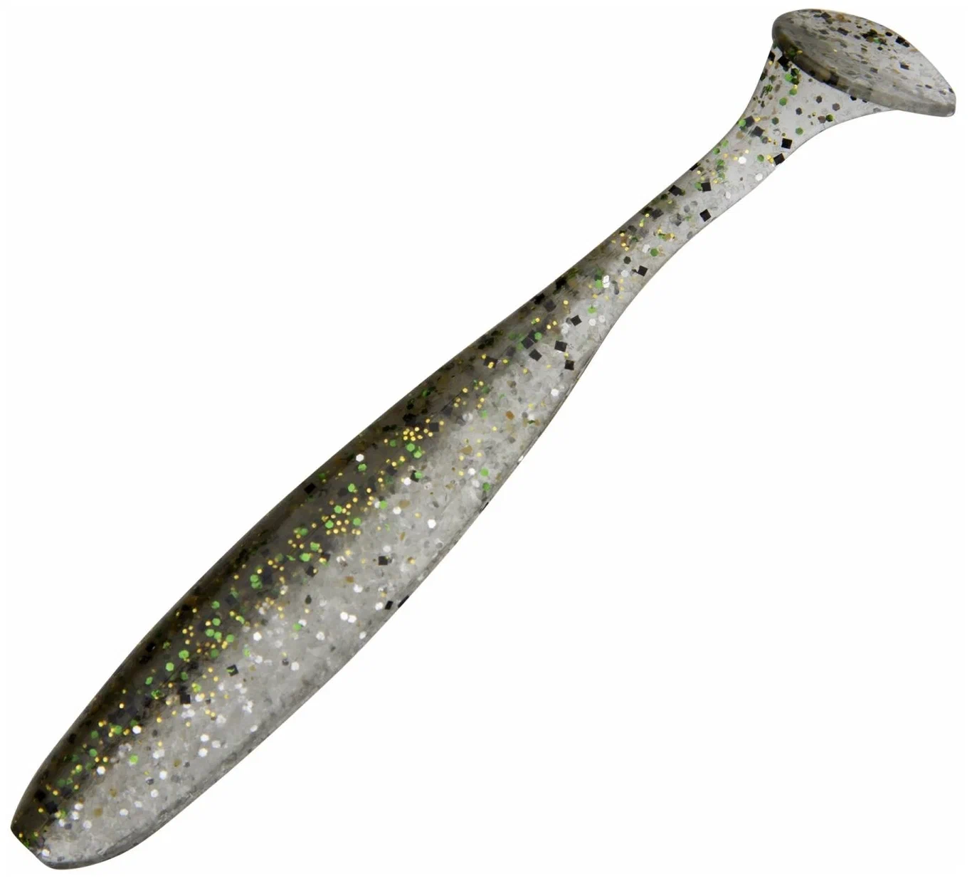 

Силиконовая приманка Diamond EASY SHINER 3.0" # 416 Silver Flash Minnow (10 шт), Черный;белый