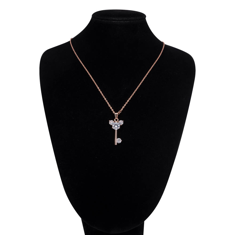 

Колье из бижутерного сплава 2,9х0,9 см OTOKODESIGN 11-55618, циркон, 11-55618