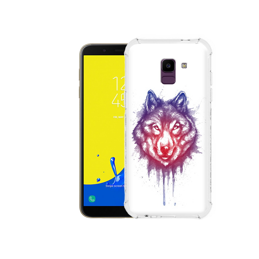 

Чехол MyPads Tocco для Samsung Galaxy J6 (2018) пушистый волк, Прозрачный, Tocco