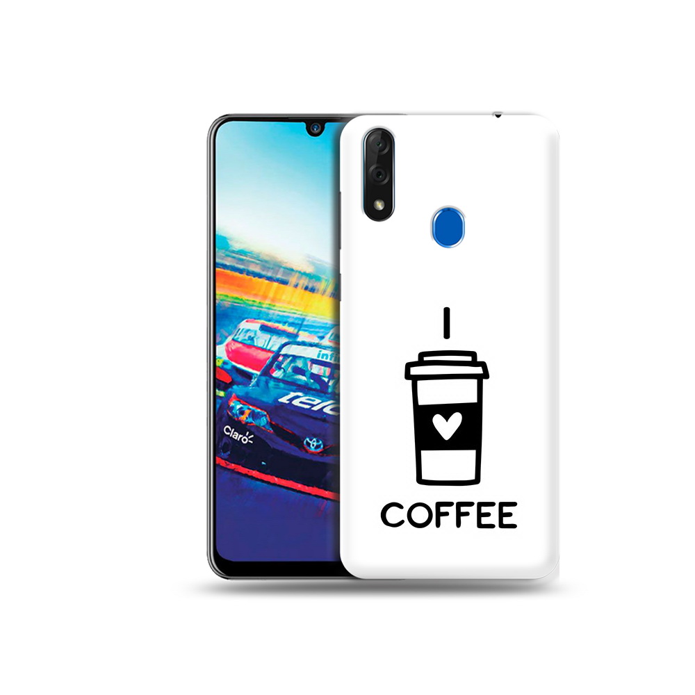 Чехол MyPads Tocco для ZTE Blade V10 Я люблю кофе (PT136503.455.206)
