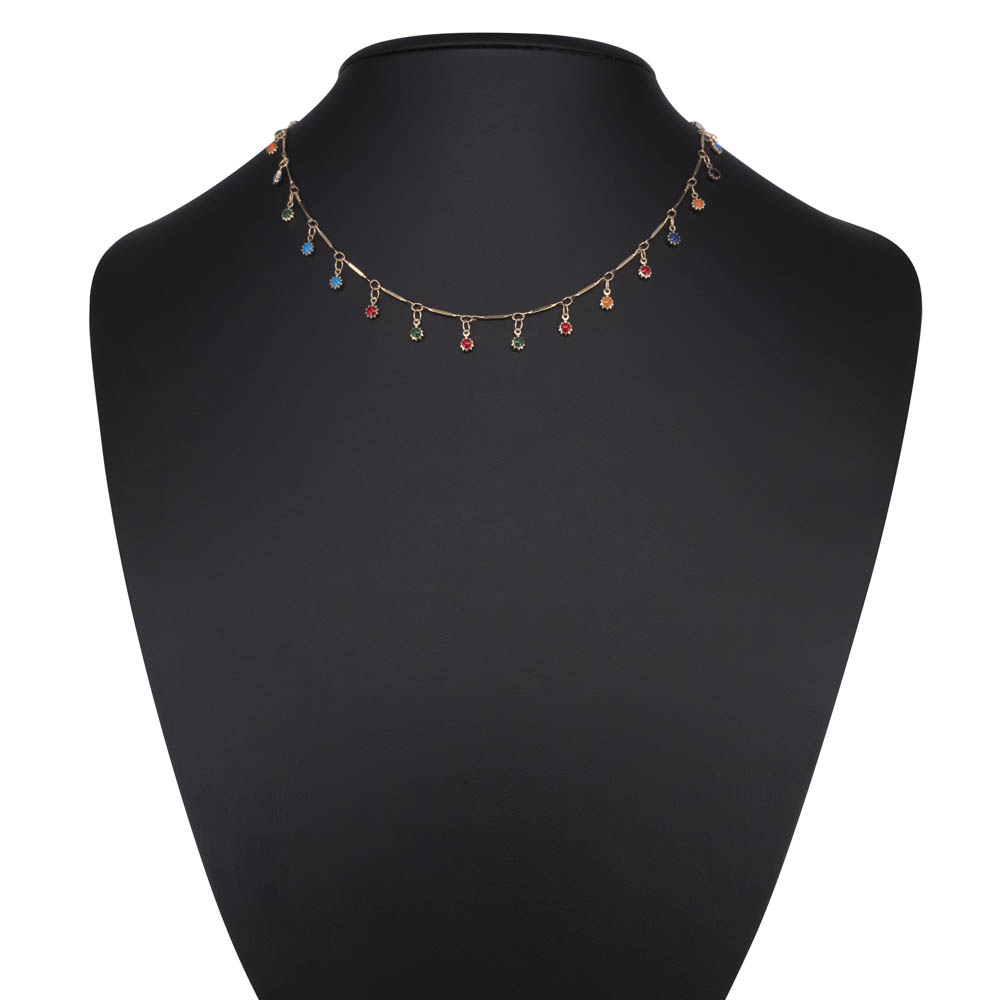 

Ожерелье из бижутерного сплава 43 см OTOKODESIGN 11-55633, стразы, 11-55633