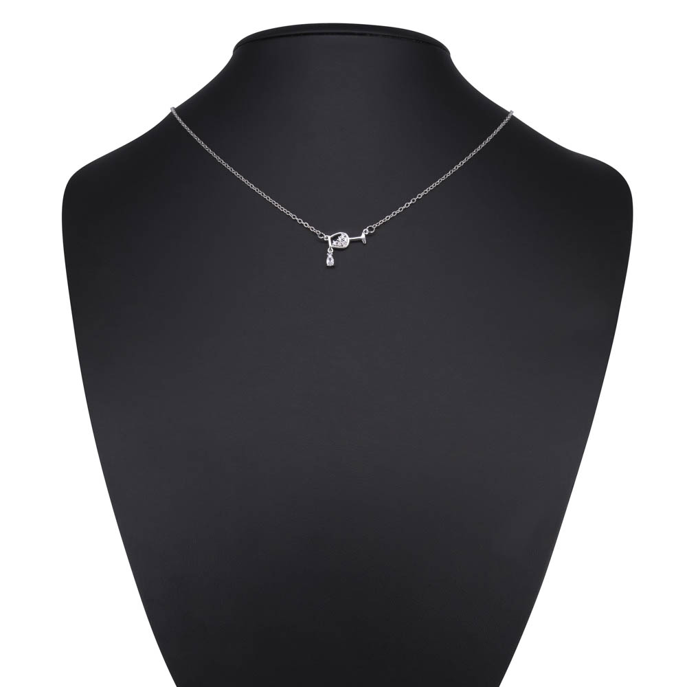 

Колье из бижутерного сплава 50-55 см OTOKODESIGN 11-55635, фианит, 11-55635