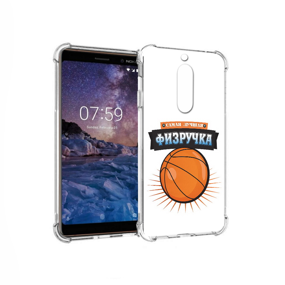 

Чехол MyPads Tocco для Nokia 7 Самая лучшая физручка (PT95887.123.153), Прозрачный, Tocco