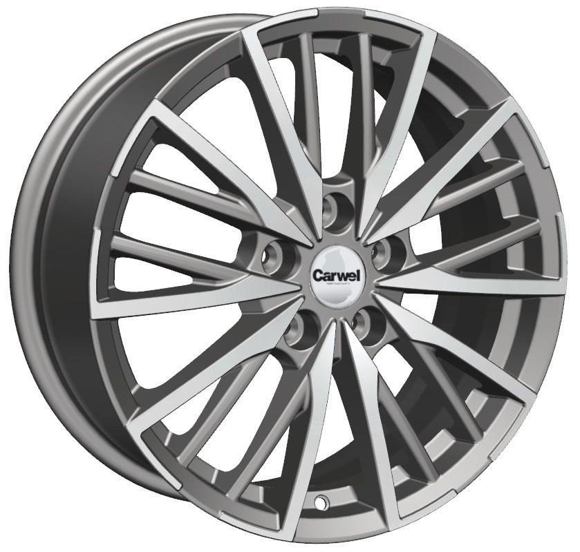 Диск KDW KD1730(КС1098-12) R17x7 5x108 ET45 CB67.1 Black Front Polished