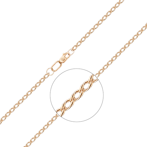 

Цепочка из красного золота 60 см PLATINA jewelry 21-0303-040-1110-17, 21-0303-040-1110-17_p