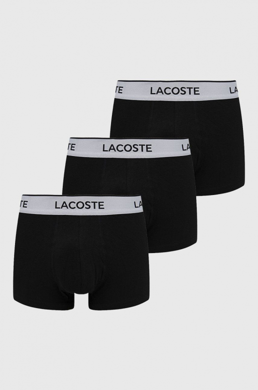 

Комплект трусов мужских Lacoste 5H8385031 черных XL, 5H8385031