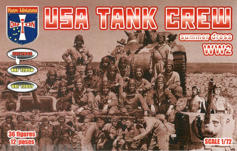 ORI72049 Фигуры WWII USA Tank Crew summer dress 1/72