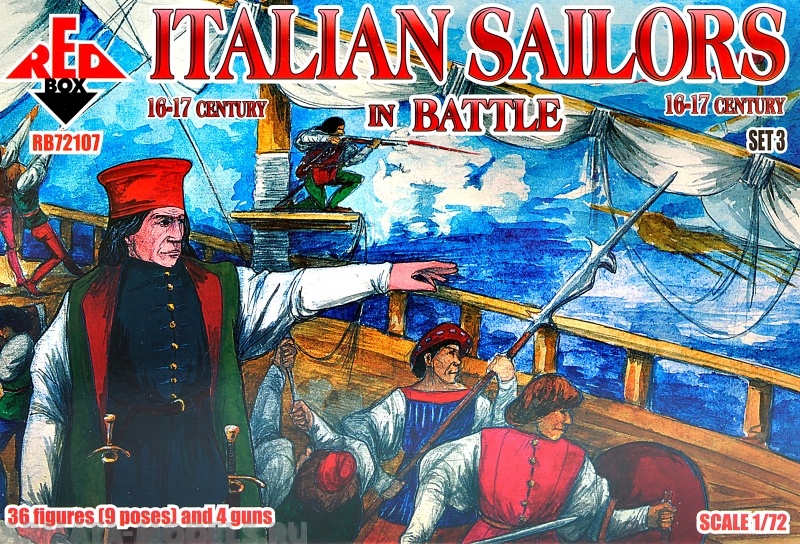 RB72107 Фигуры Italian Sailors in Battle 16-17 century