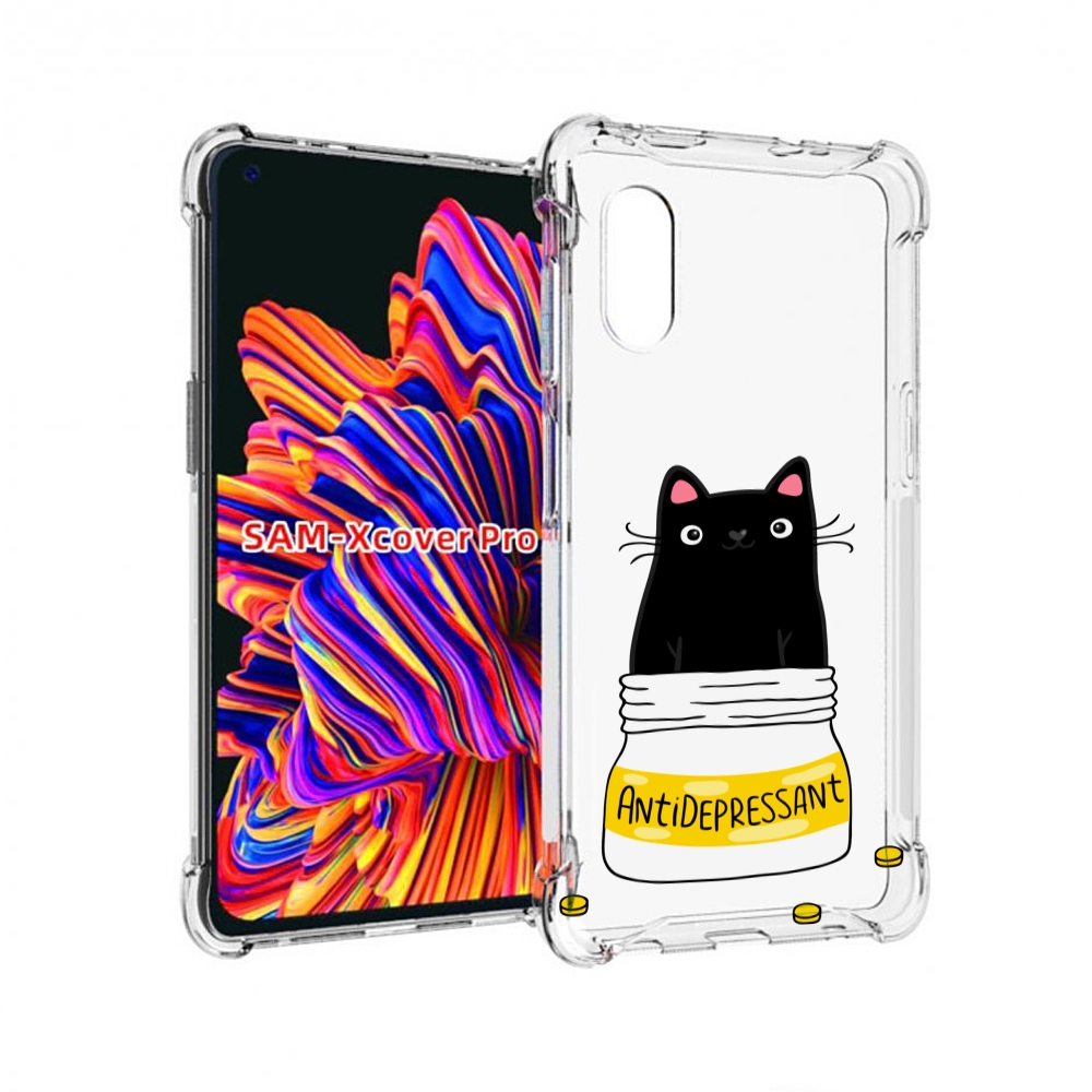

Чехол MyPads Антидеприсан для Samsung Galaxy Xcover Pro 1, Прозрачный, Tocco