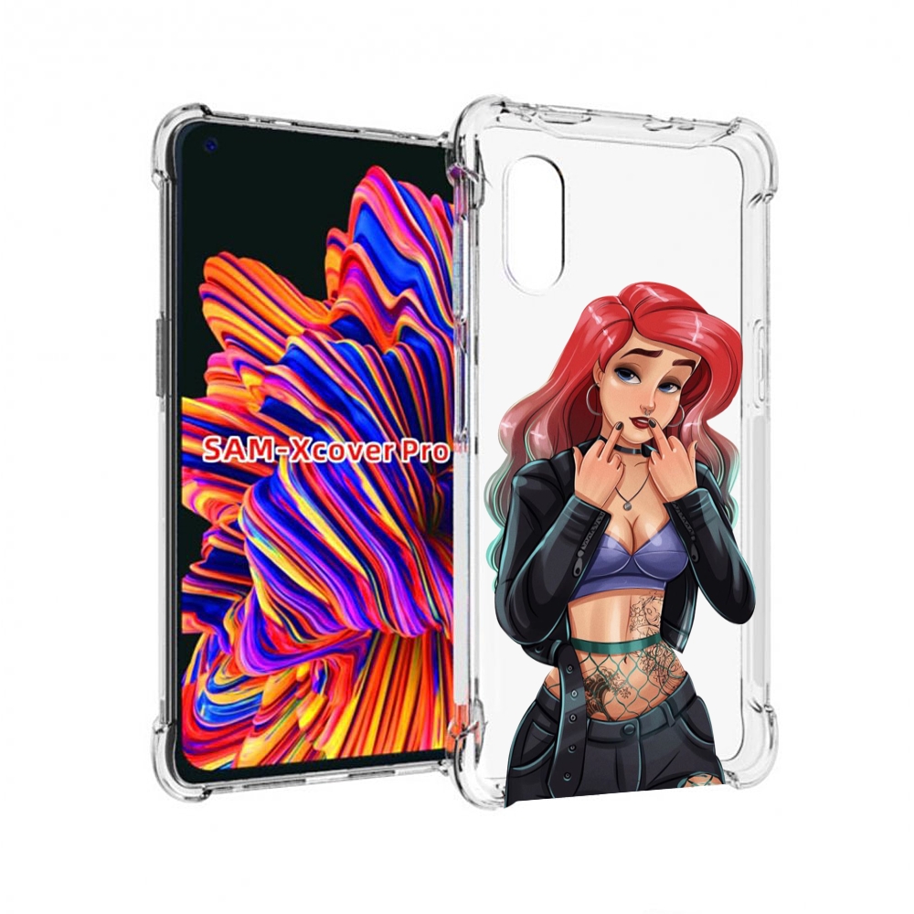 

Чехол MyPads Ариэль-русалочка-готика для Samsung Galaxy Xcover Pro 1, Прозрачный, Tocco