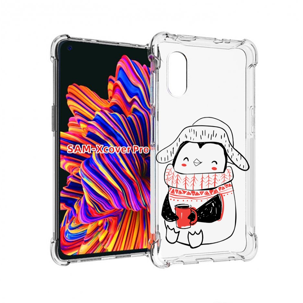 

Чехол MyPads Милый пингвин для Samsung Galaxy Xcover Pro 1, Прозрачный, Tocco