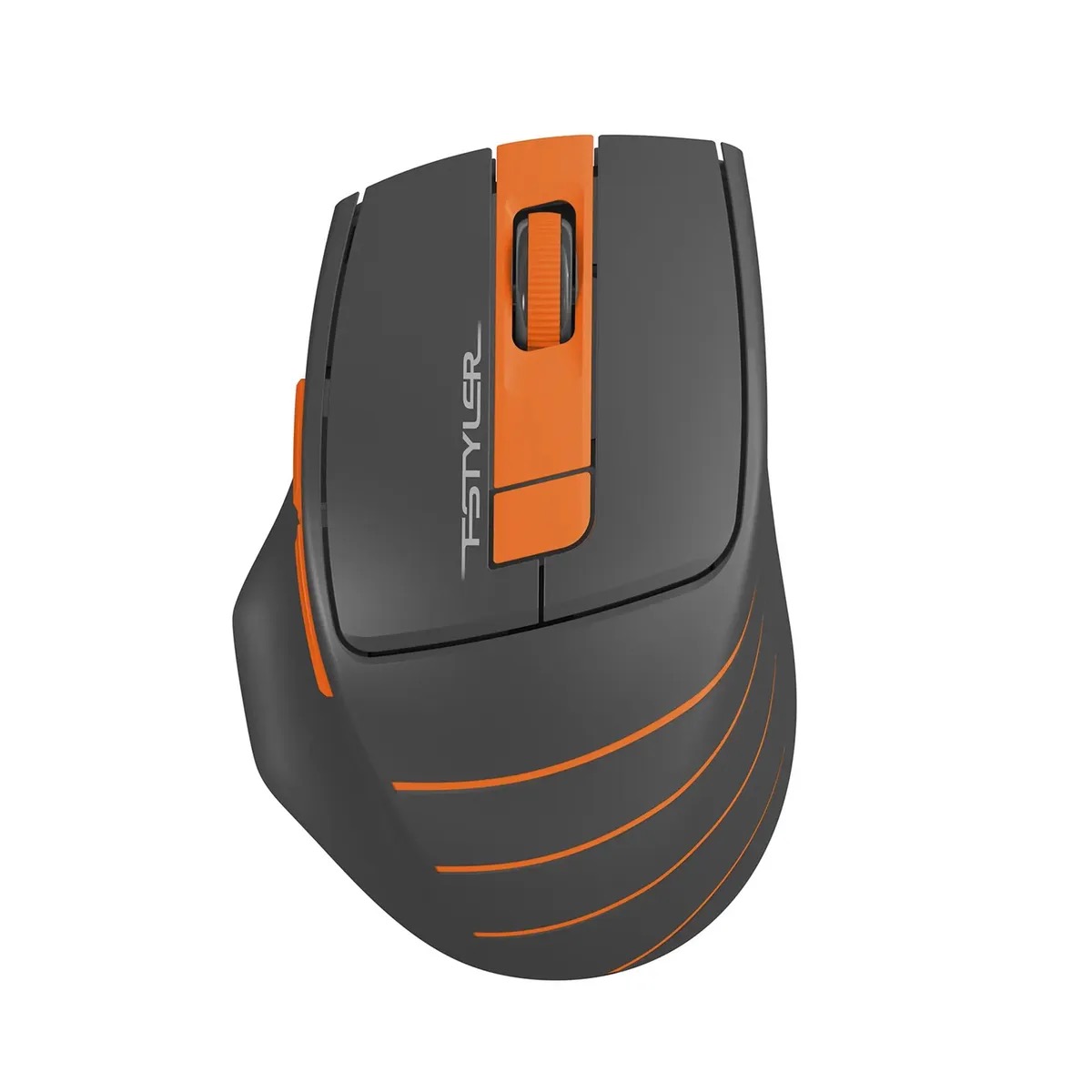 Мышь A4TECH Fstyler FG30S, оптическая, беспроводная, USB, серый и оранжевый fg30s orange