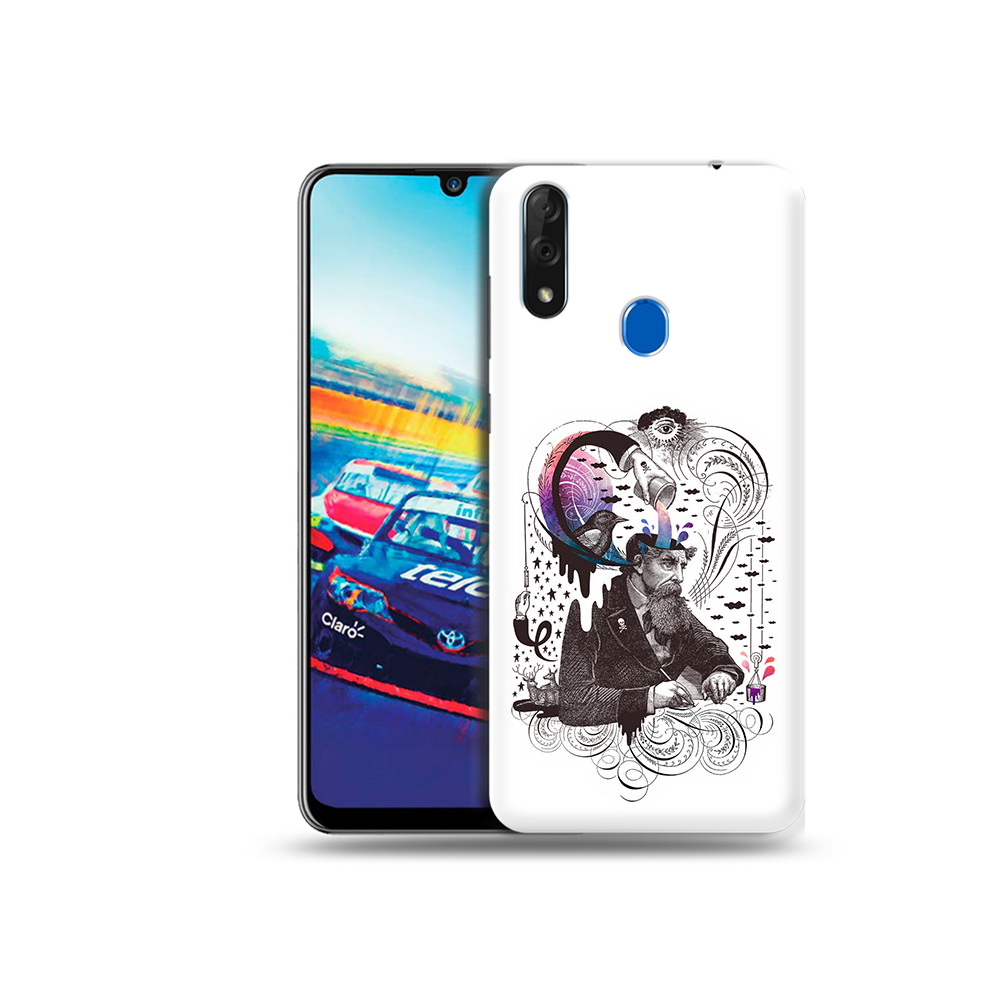 

Чехол MyPads Tocco для ZTE Blade V10 абстракция думающий мужчина (PT136503.455.210), Прозрачный, Tocco