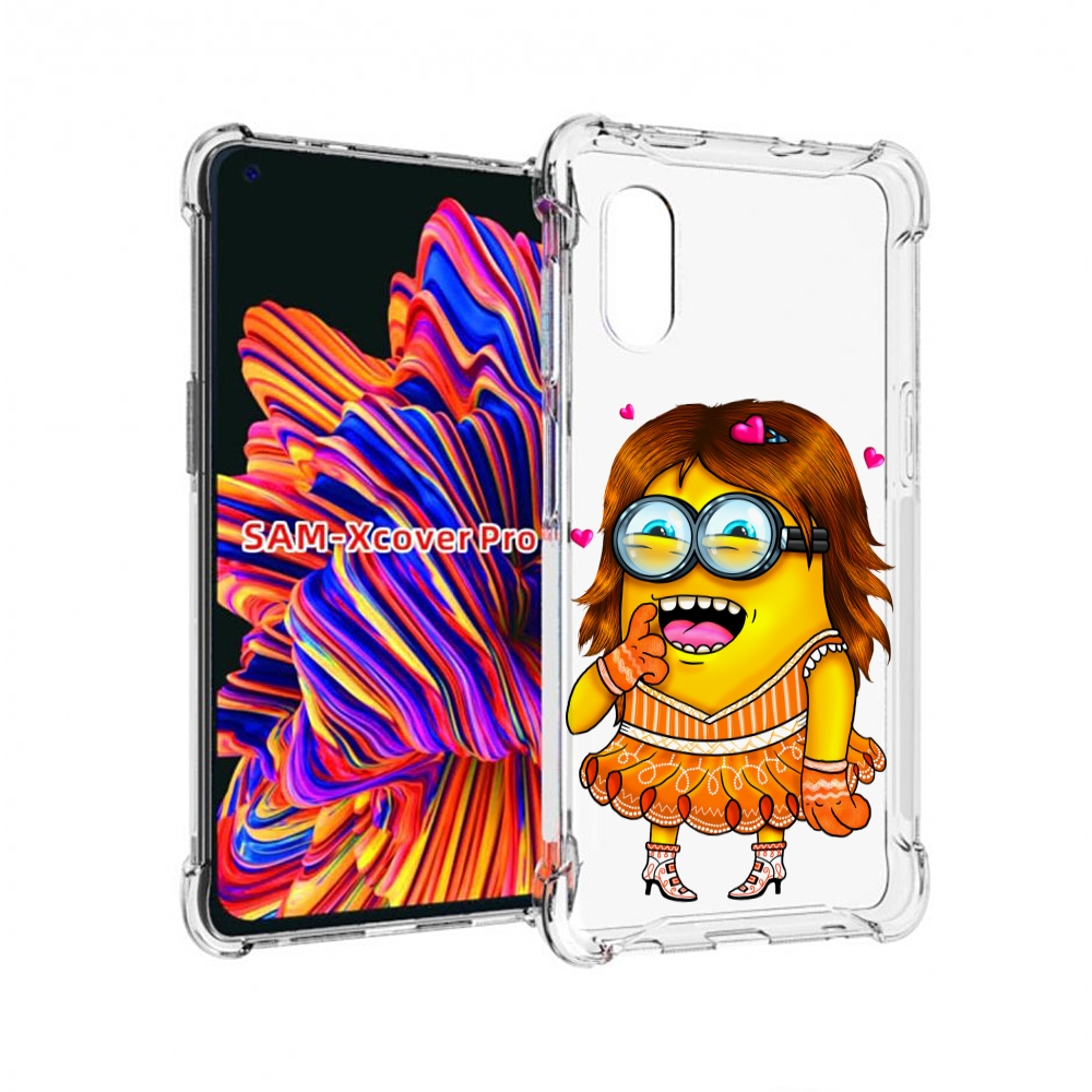 

Чехол MyPads Миньон девочка для Samsung Galaxy Xcover Pro 1, Прозрачный, Tocco