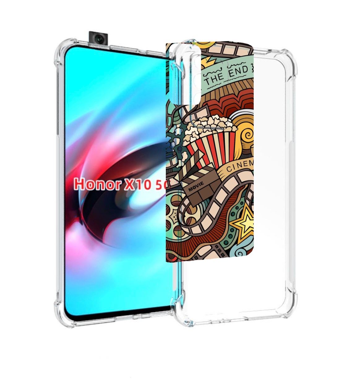 

Чехол MyPads любимое кино для Honor X10, Прозрачный, Tocco