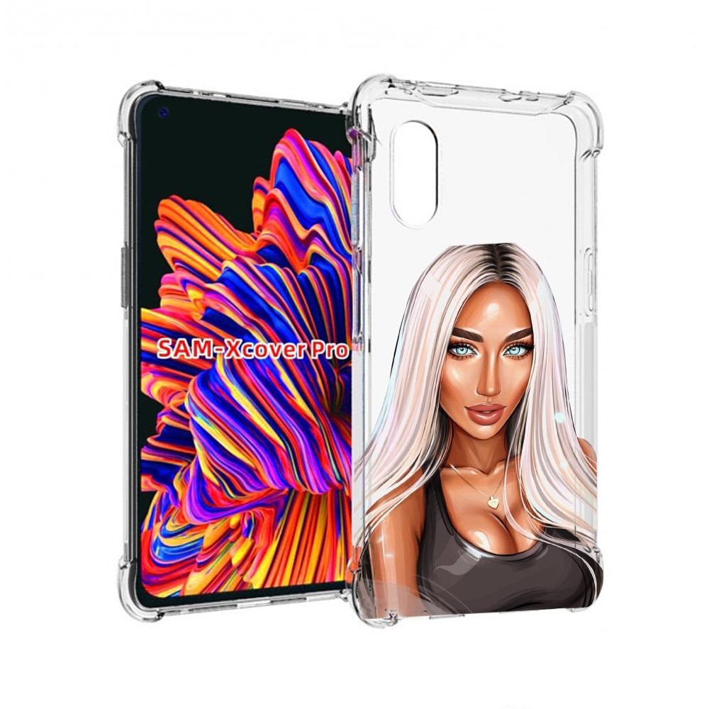 

Чехол MyPads Блондинка женский для Samsung Galaxy Xcover Pro 1, Прозрачный, Tocco