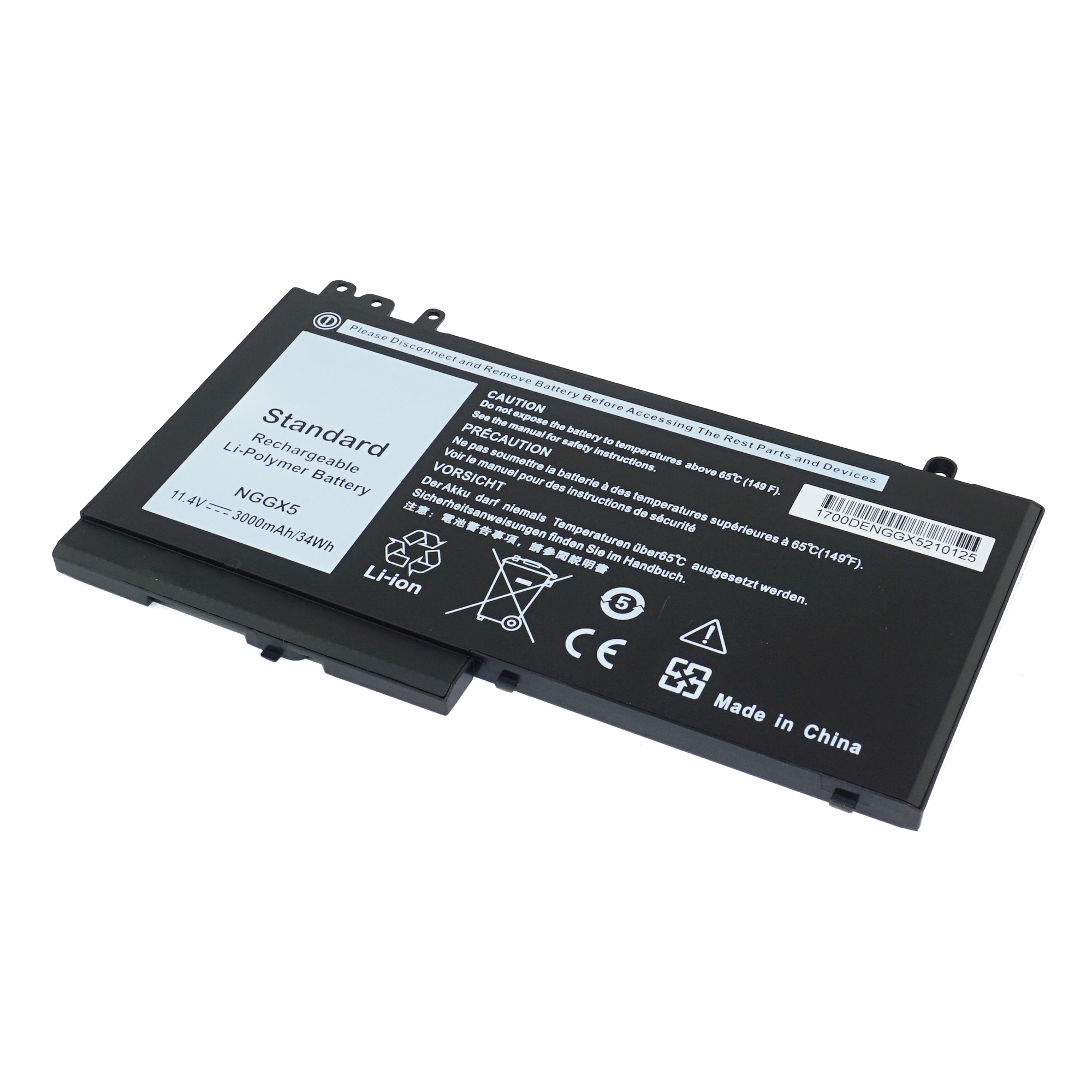 фото Аккумулятор azerty nggx5 для dell latitude 12 e5270/14 e5470 и др. (53vj6, xwdk1, rdrh9)