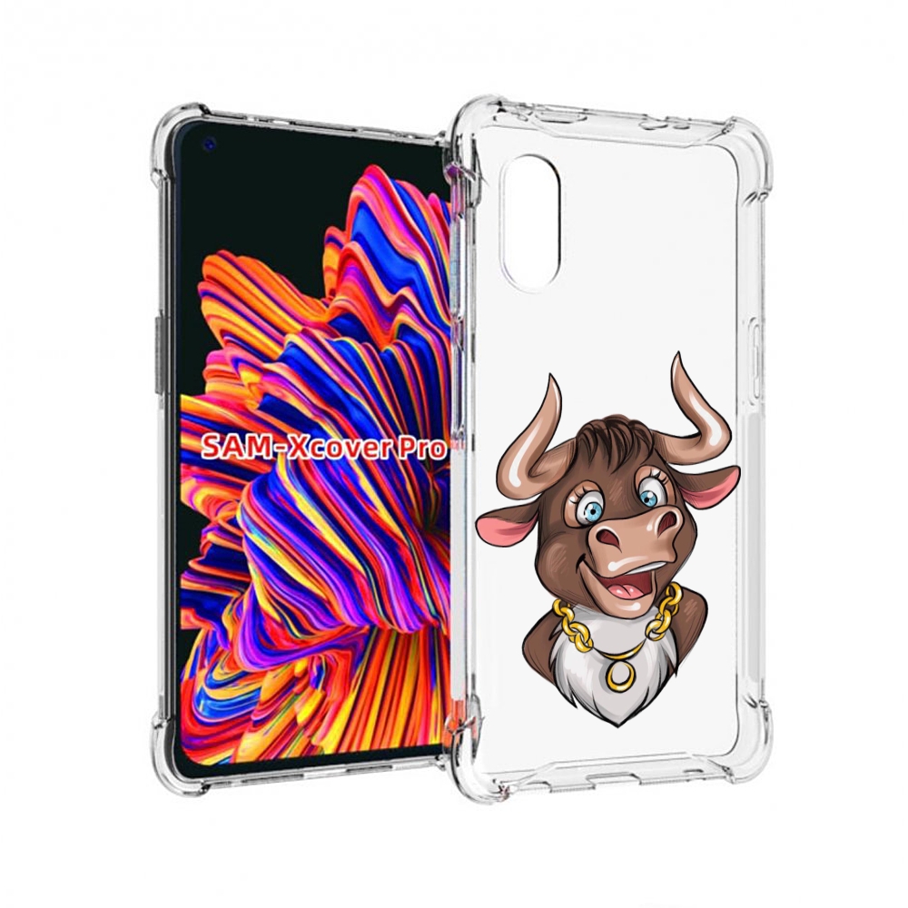 

Чехол MyPads Бычок для Samsung Galaxy Xcover Pro 1, Прозрачный, Tocco