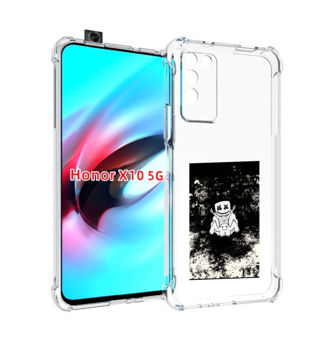 

Чехол MyPads маршмеллоу-френдс для Honor X10, Прозрачный, Tocco