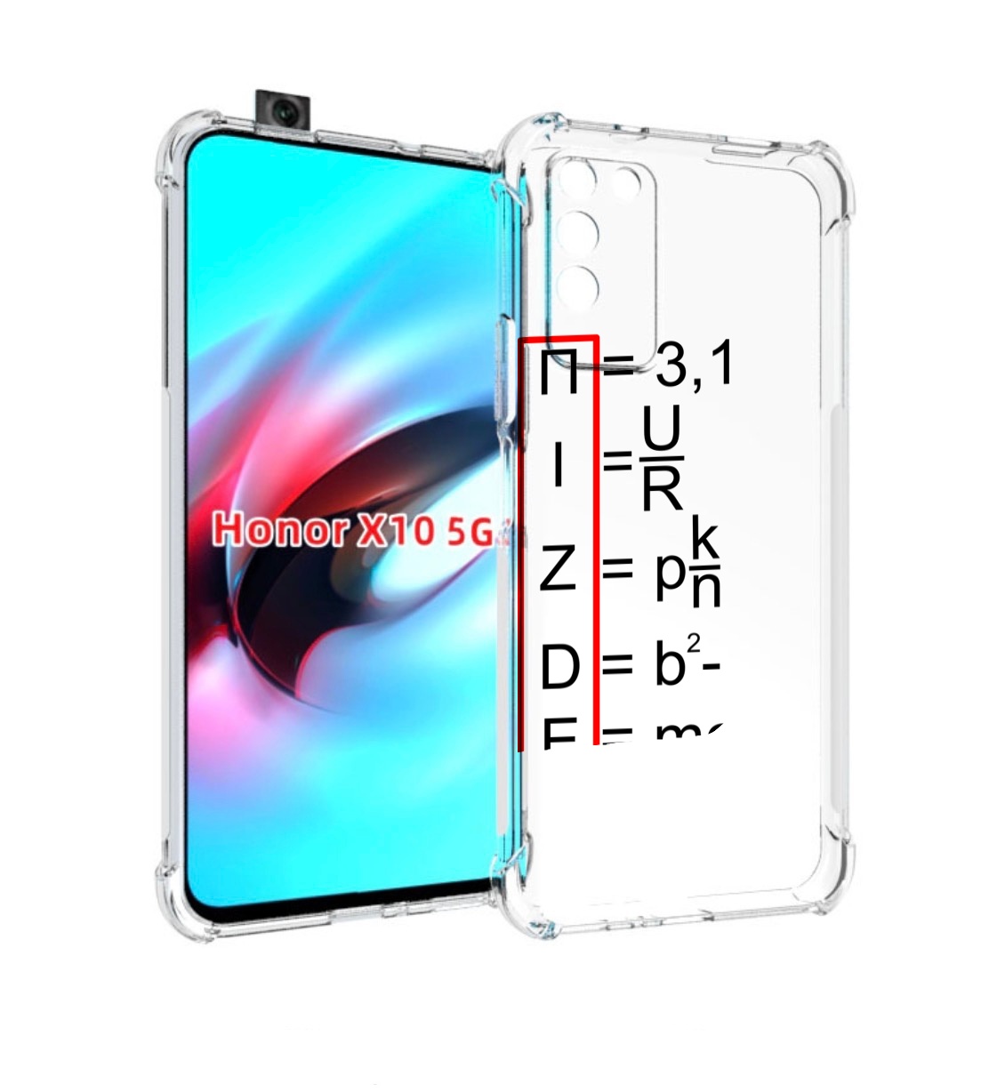 

Чехол MyPads математические-формулы для Honor X10, Прозрачный, Tocco