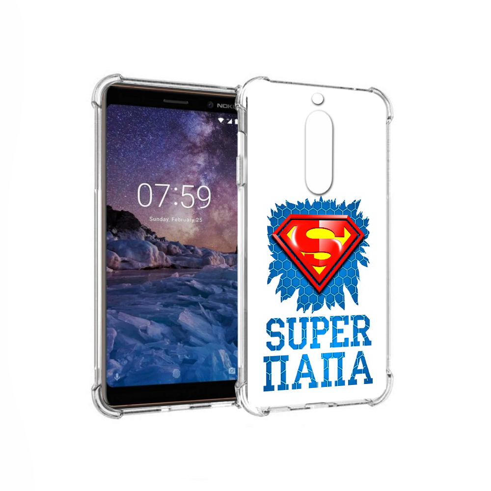 

Чехол MyPads Tocco для Nokia 7 Супер Папа (PT95887.123.165), Прозрачный, Tocco