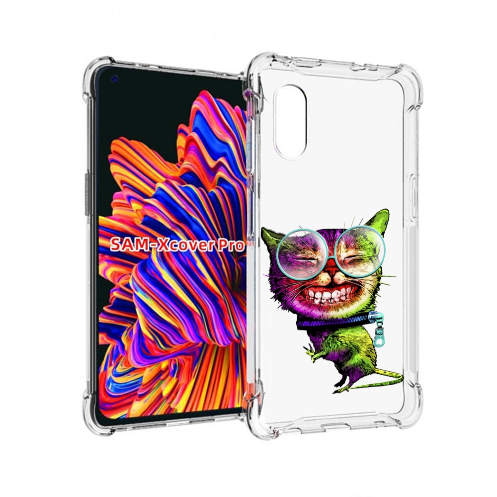 

Чехол MyPads Веселый кот для Samsung Galaxy Xcover Pro 1, Прозрачный, Tocco