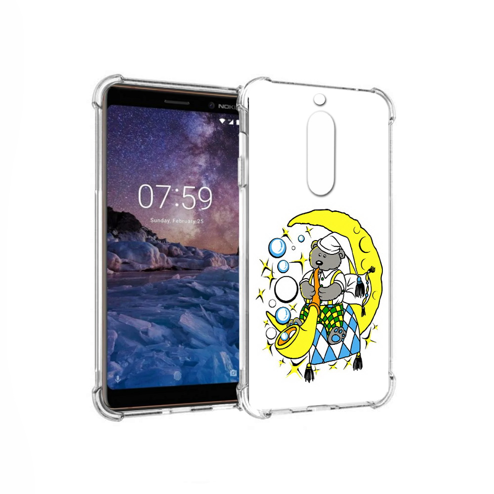 

Чехол MyPads Tocco для Nokia 7 Сырная луна (PT95887.123.167), Прозрачный, Tocco