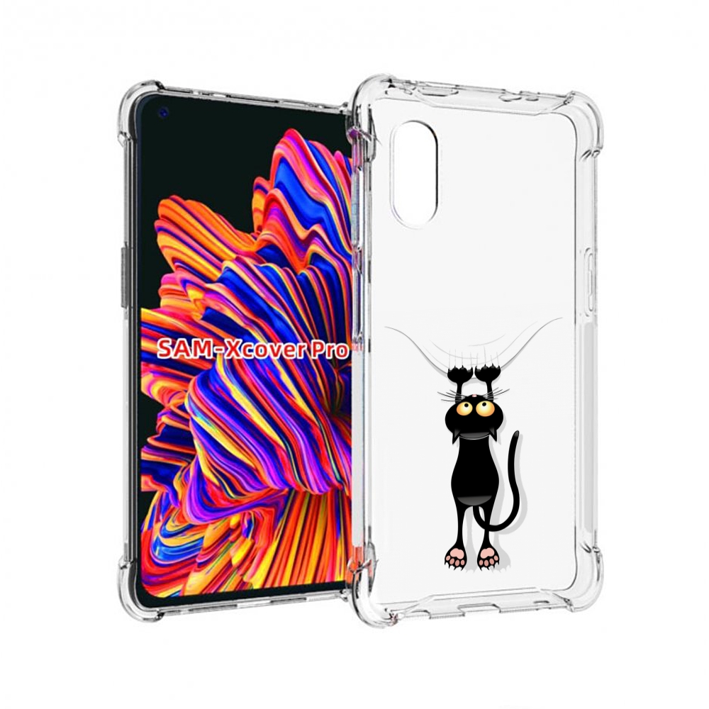 

Чехол MyPads Висячий-кот для Samsung Galaxy Xcover Pro 1, Прозрачный, Tocco