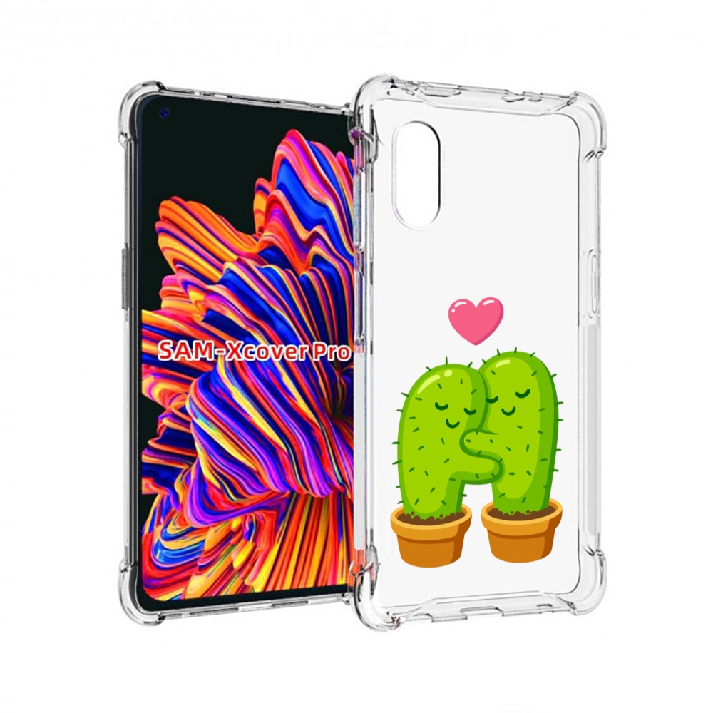 

Чехол MyPads Влюбленные-кактусы для Samsung Galaxy Xcover Pro 1, Прозрачный, Tocco