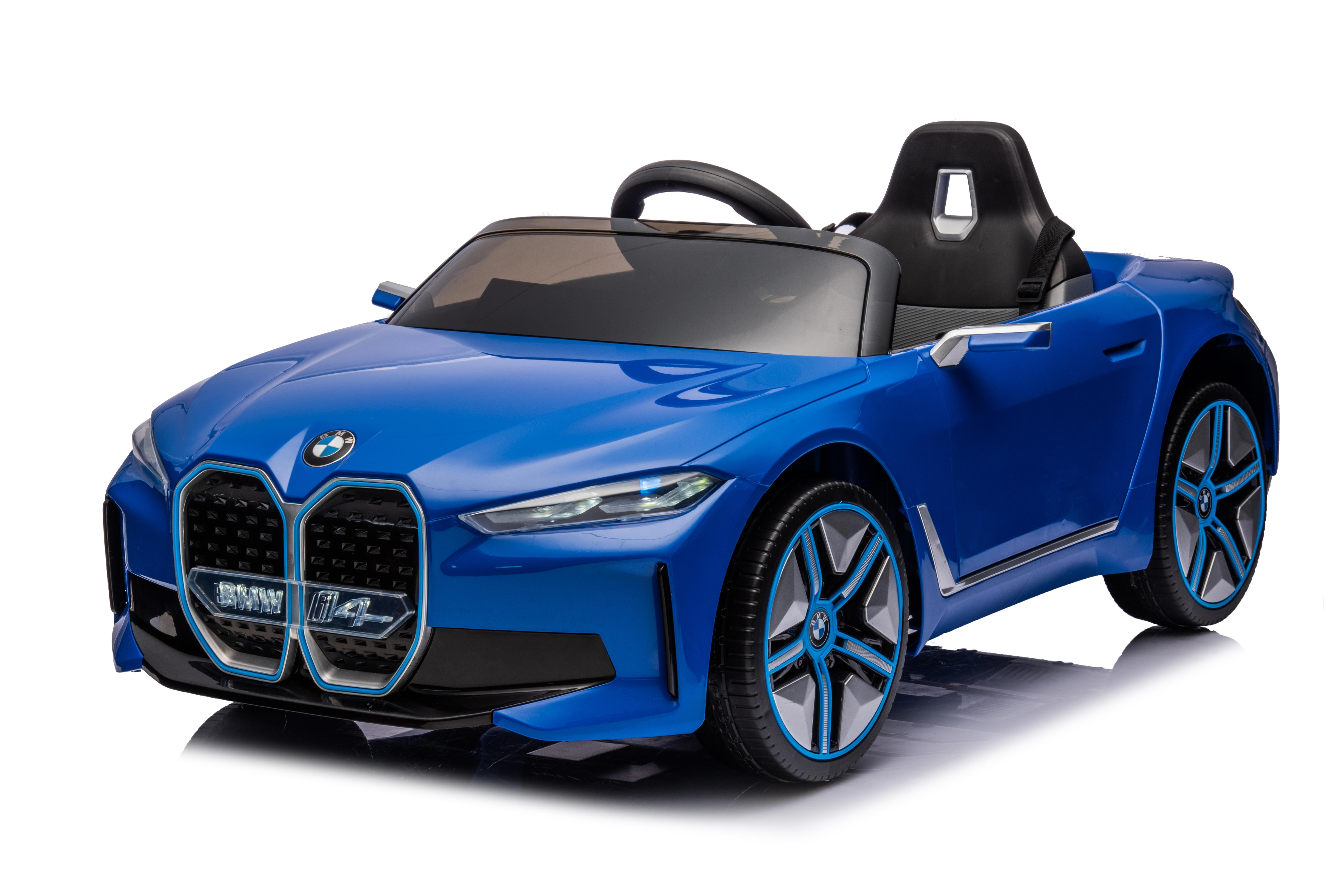 Детский электромобиль Toyland BMW i4 4х4 синий краска автомагнитола acv mp3 wma avs 928bw 50wx4 bluetooth sd usb aux белая