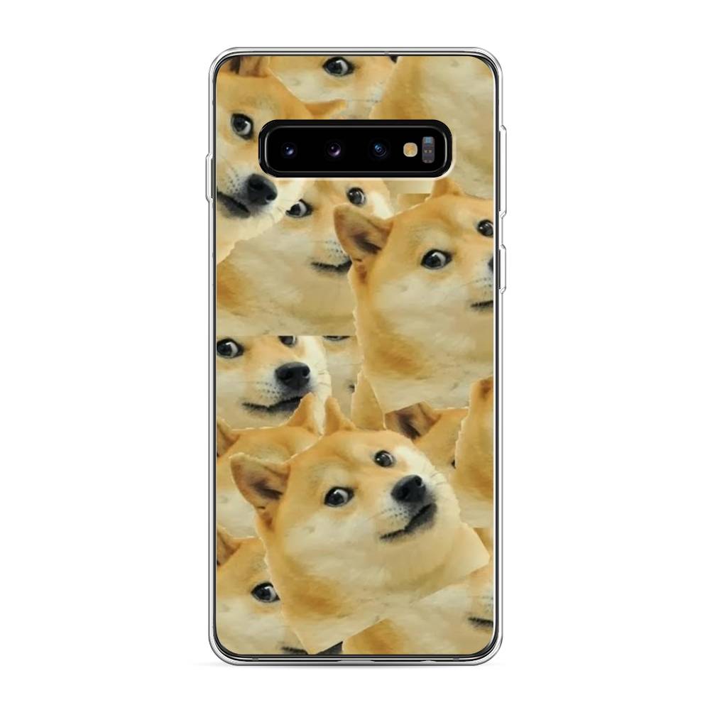 

Чехол Awog на Samsung Galaxy S10 "Собака-подозревака фон", Разноцветный, 27050-9