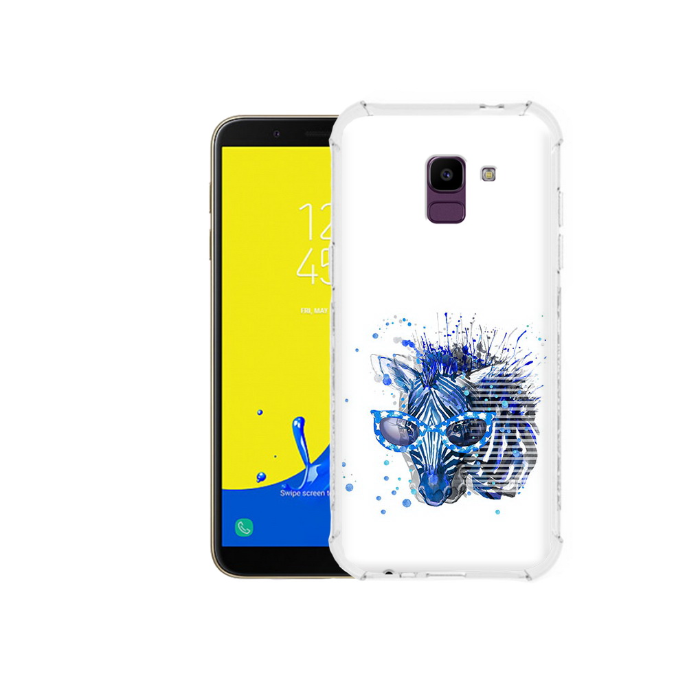

Чехол MyPads Tocco для Samsung Galaxy J6 (2018) расплывчатая зебра, Прозрачный, Tocco