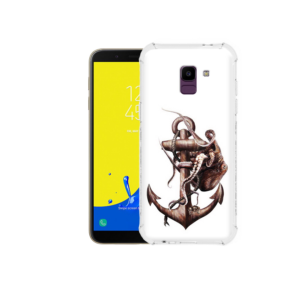 

Чехол MyPads Tocco для Samsung Galaxy J6 (2018) ржавый якорь, Прозрачный, Tocco