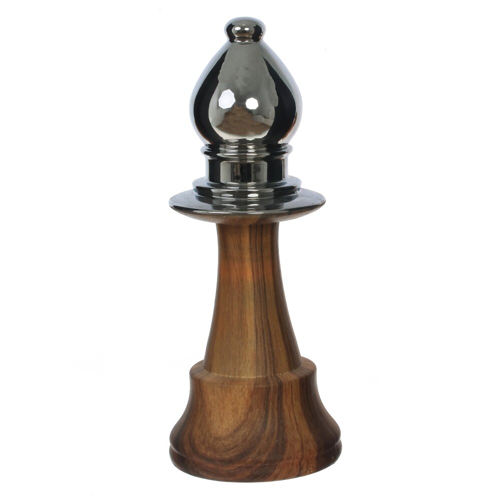 

Фигурка декоративная керамика ALAT Home Шахматный слон 12х12х30см 758847, Коричневый, шахматный слон