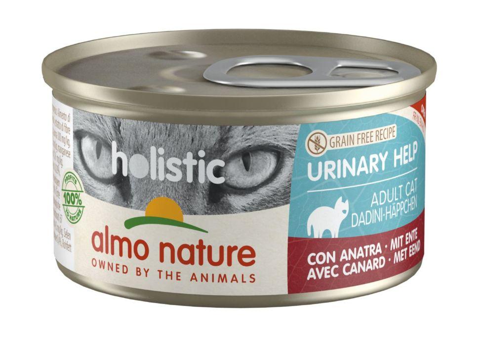 фото Влажный корм для кошек almo nature cat holistic urinary help с уткой, 85г