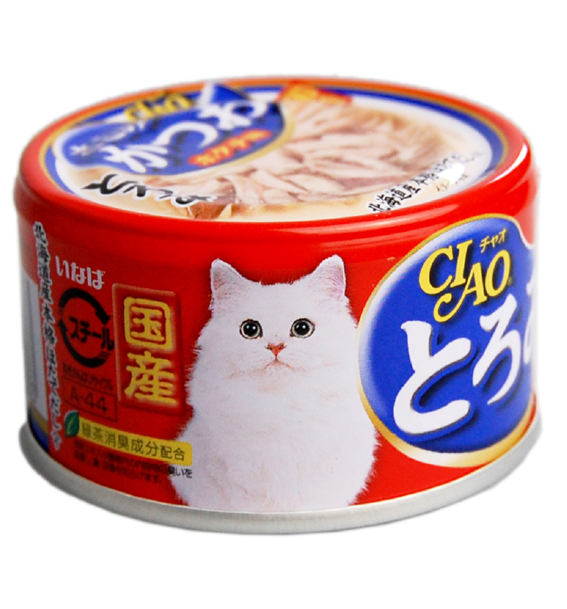 Консервы для кошек INABA CIAO с сельдью, парной курицей и японским тунцом-бонито, 80г