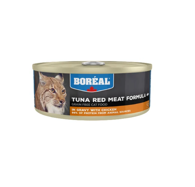 фото Влажный корм для кошек boreal с красным мясом тунца и курицей в соусе, 80г