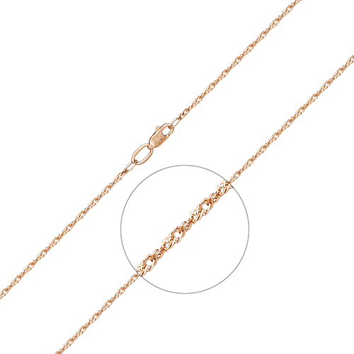 

Цепочка из красного золота 40 см PLATINA jewelry 21-0703-025-1110-17, 21-0703-025-1110-17_p