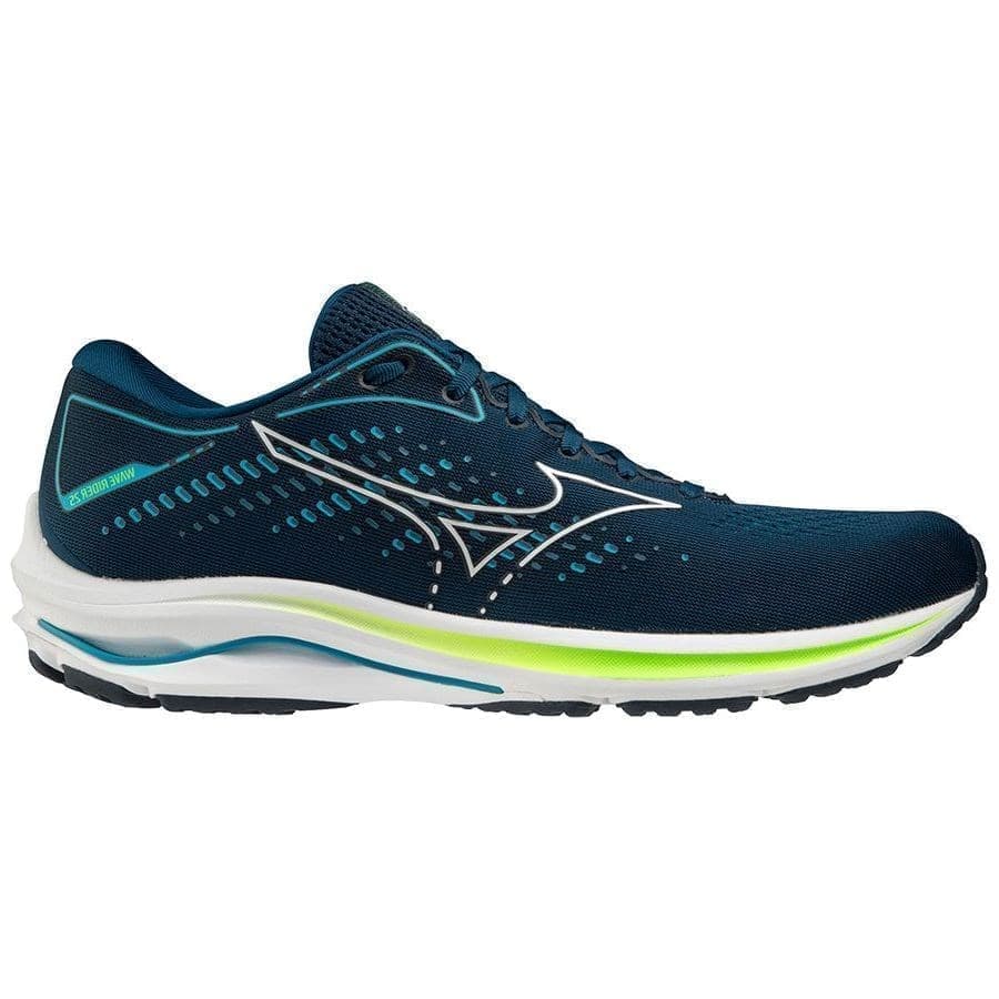 

Кроссовки мужские Mizuno Wave Rider 25 бирюзовые 12.5 US, Бирюзовый, Wave Rider 25