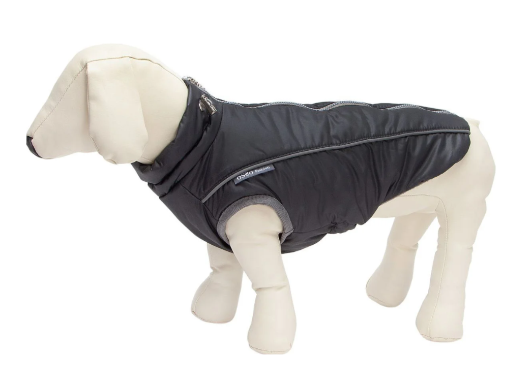 фото Жилет для собак osso fashion аляска, мужской, серый, 55-1, длина спины 65 см