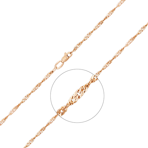 

Цепочка из красного золота 40 см PLATINA jewelry 21-0703-035-1110-17, 21-0703-035-1110-17_p